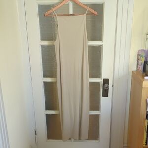 Old Navy Cream Spaghetti Strap Maxi Dress